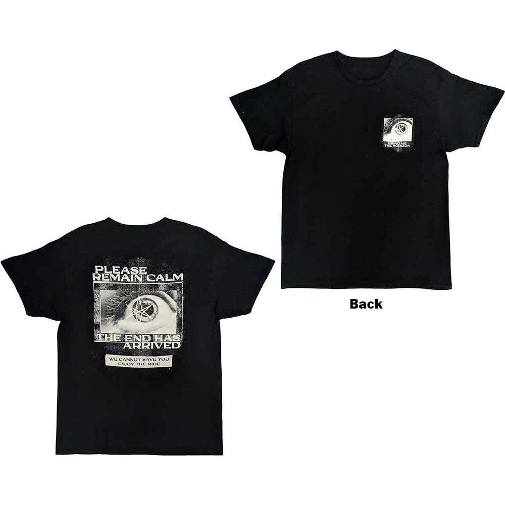 Bring Me The Horizon Remain Calm T-Shirt Black New XXXL