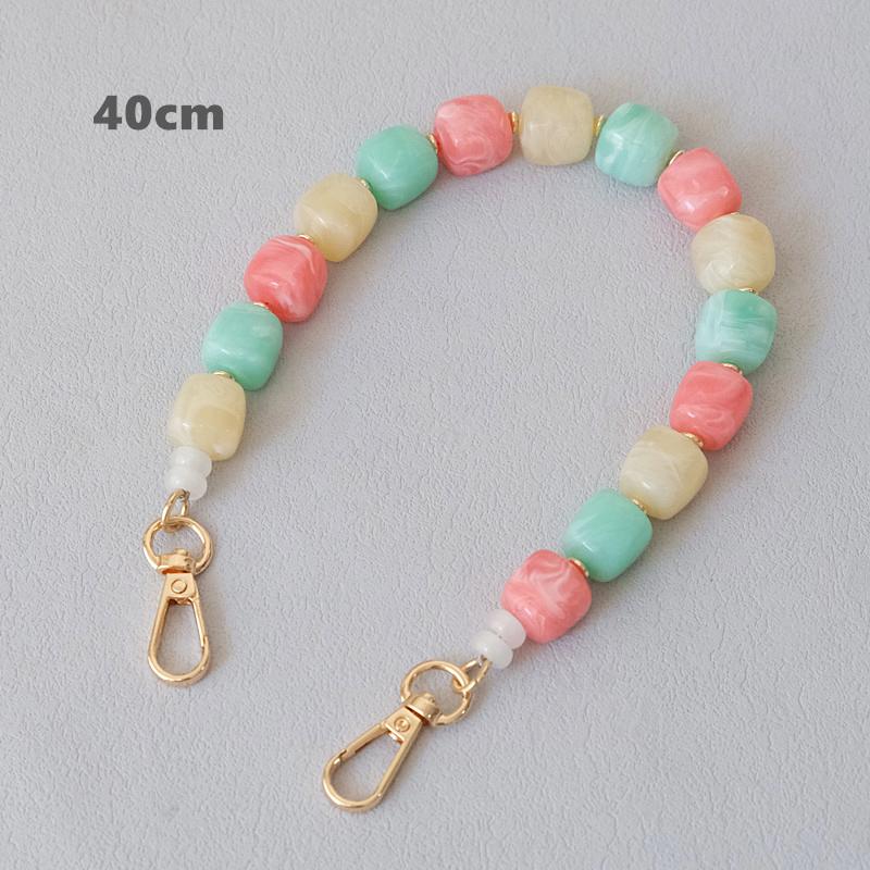 

Новая Мода Женская Сумка Аксессуар Съемные Конфетные Цепи с Бусинами Милый Акриловый Роскошный Ремешок Женская Элегантная Сумка Акриловая Ручка Цепь 40CM разноцветный