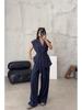 Elegant Autumn Cross-Border Fashion Set: European & American Style 2026 Women's Straight Casual Pants