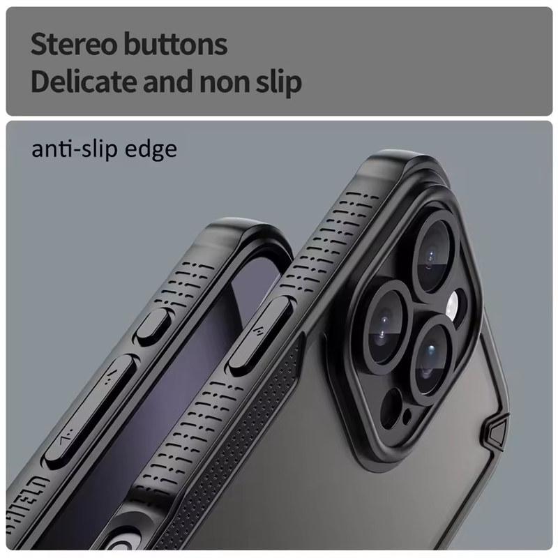 For Apple iPhone 16 15 14 13 12 11 Pro XS Max Plus Mini SE3 SE2 XR 7 8 Frosted Shockproof Lens Full Cover Case