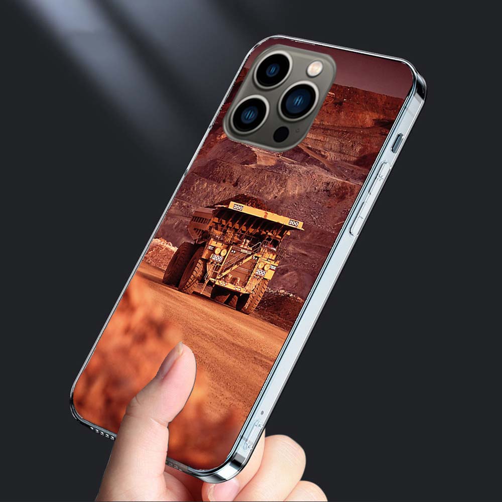 

Heavy Duty Dump Truck Equipment Inspection Phone Case For Iphone 16E 15 Pro 14 Plus 17E 16 17 Pro Max Air 11 12 13 Mini Cover iPhone 15