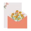 Wedding Birthday Party Letter Pad Flowers Envelope Writing Paper Greeting Card Letter Paper