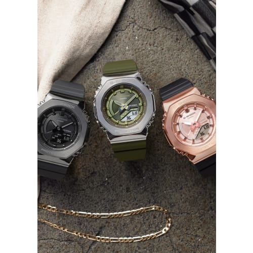 Casio Watch G-Shock [] Mid Size Model Metal Covered GM-S2100PG-1A4JF Women's Black