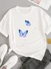 (Asian Size) T-shirts Fashion O-neck Female Casual Women's Top T Clothing Sweet Love Style 90s  Print Short Sleeve Graphic Tee