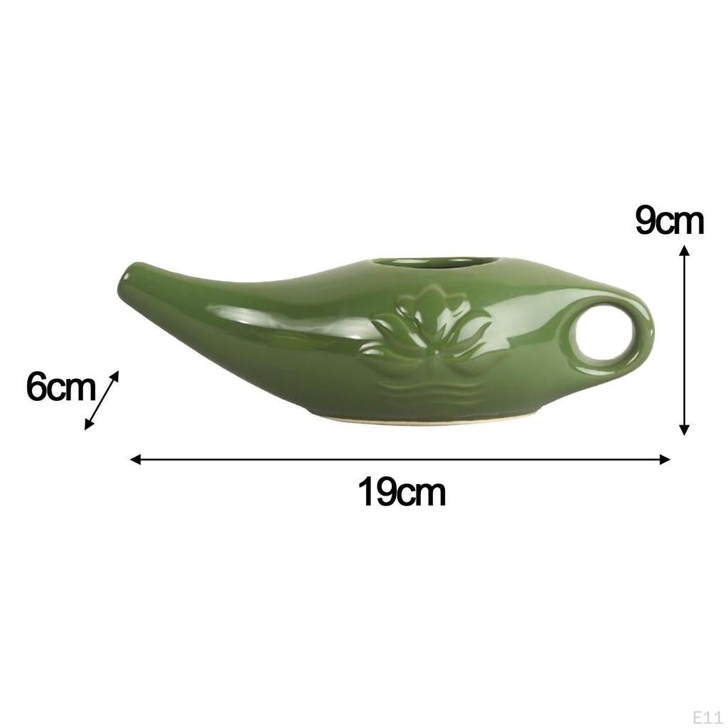 Ceramic Neti Pot Nasal Cleansing Nose Wash Irrigator for Rinsing