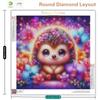 Diamond Painting 5d Hedgehog Animal AB Drill Cross Stitch Kits Needlework Handicrafts Embroidery Wall Decorative