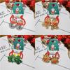 2Pcs/Set 2026  Christmas Hair Accessories Girls Festive Santa Claus Hair Ties Cute Red Hairpin Kid Holiday Party Hairpins