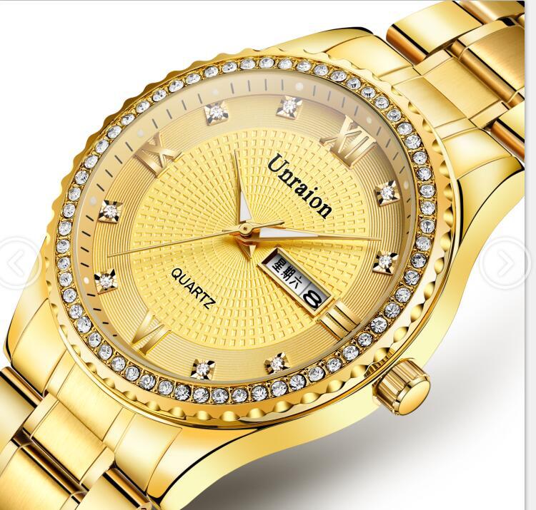 Fully Automatic Watch Men s Night Light Waterproof Calendar Week Watches Quartz Roman Numeral Luxury Watch Men