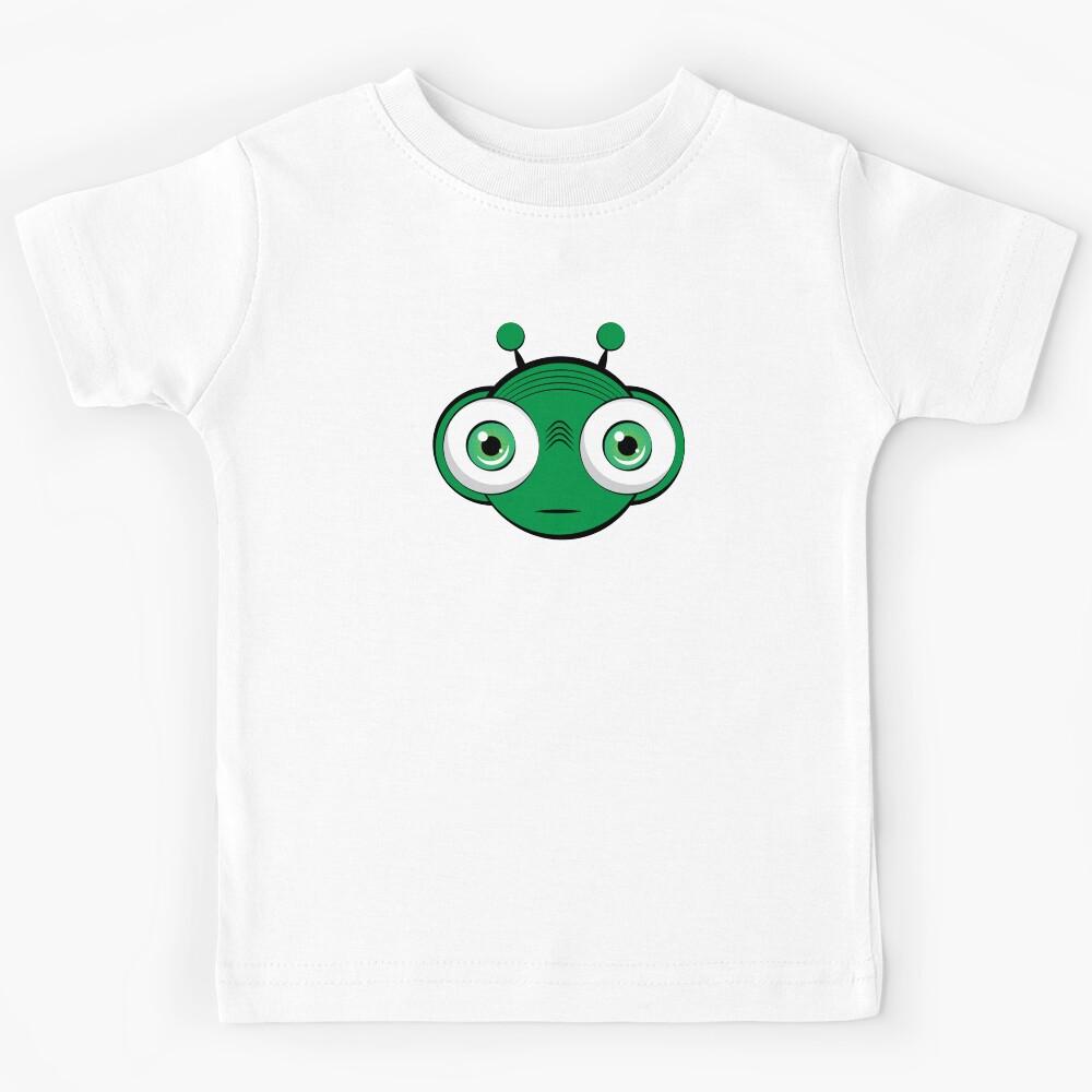 Little Green Martian Guy Kids T-Shirt 150