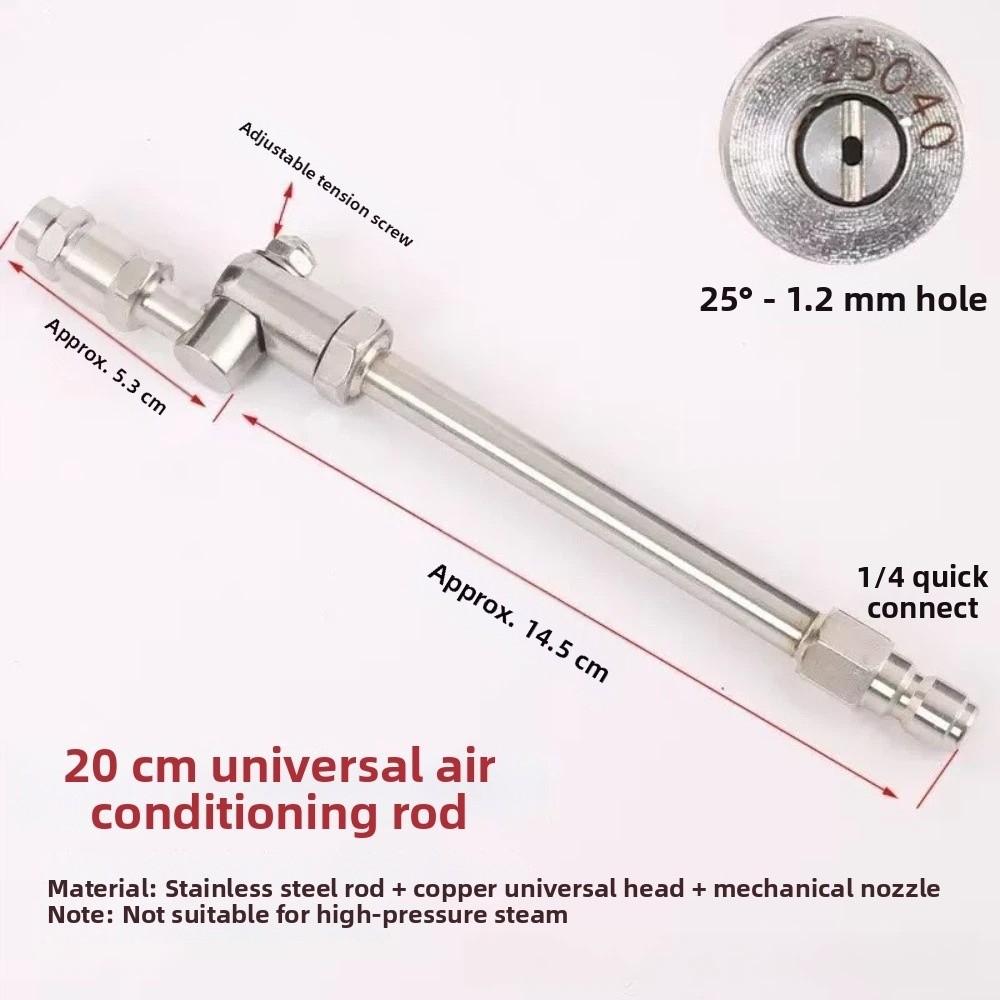 360° Swivel HVAC Coil Cleaning Nozzles 1/4" Quick Connect Coil Cleaning Tool Underbody Cleaning