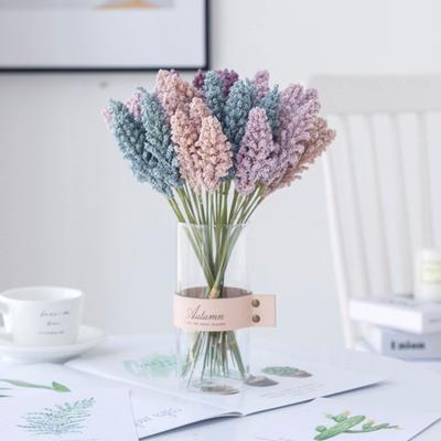 1 Bouquet Fake Lavender Non-fading Fresh-keeping Faux Silk Flower Household Artificial Flowers