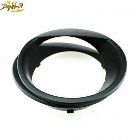 2PCS For 07-16 Jeep Wrangler JK Black Bezels Front Light Headlight Trim Cover