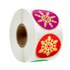 50-500Pcs Christmas Stickers Cartoon Snowflake Pattern Stickers Christmas Decorations For Home New Year