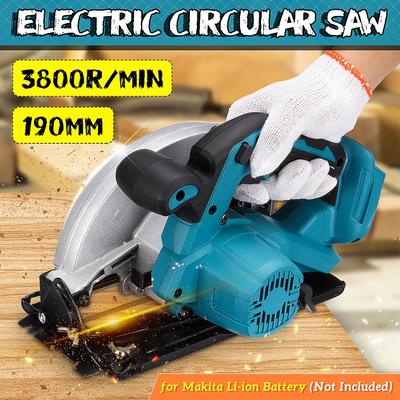 Sierra Circular eléctrica inalámbrica de 1500W, cortador de madera ajustable de 190mm, herramienta eléctrica para batería de 18V