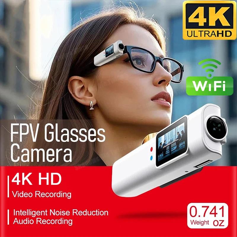 Nuovo Registratore Video Indossabile Stile Occhiali 2K HD, Telecamera Portatile per la Vita, Telecamera per Sport all'Aperto.