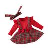 Christmas Outfits for Girls Headband Xmas Jumpsuit Party Favors Supplies