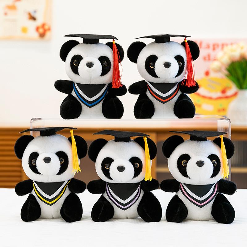 Panda Plush Toy With Doctor Hat For Graduation Gift Girls And Friends