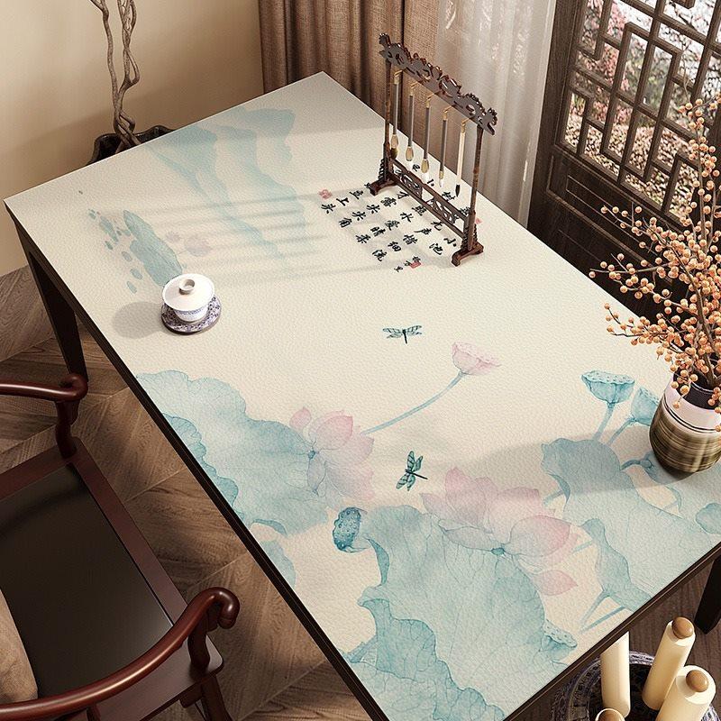 1pcs New Chinese calligraphy desk mat PVC waterproof, oil resistant, wash free learning desk mat, home tablecloth