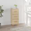 812342 vidaXL Buffet Sonoma Oak 34.5x34x90 Cm Engineered Wood
