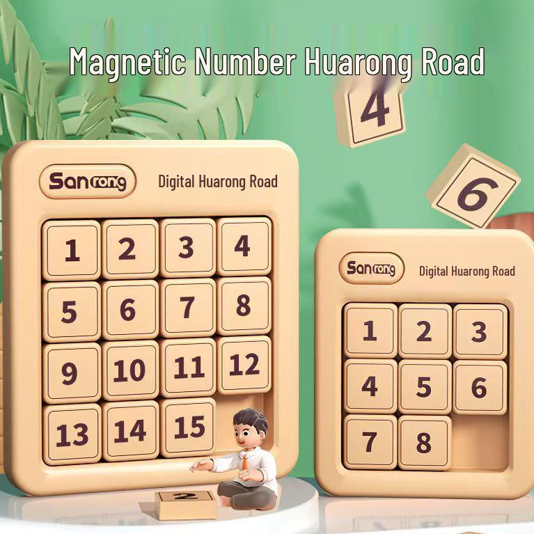Magnetic Logic Puzzle: Educational Sliding Number Toy for Kids