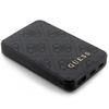 Guess Powerbank 15W Gupb5Lp4Gegk5000Mah Czarny/Black 4G Skóra Metal Logo