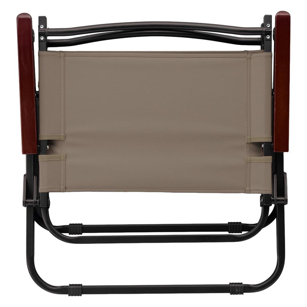 BUNDOK Active Chair, Warm Gray (BD-133WG), Foldable and Compact, Ideal for Leisure, Outdoor Activities, Fishing, and Watching Sports