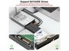 SATA/IDE to USB 3.0 Adapter External Hard Drive Reader with USB and Type C Interfaces