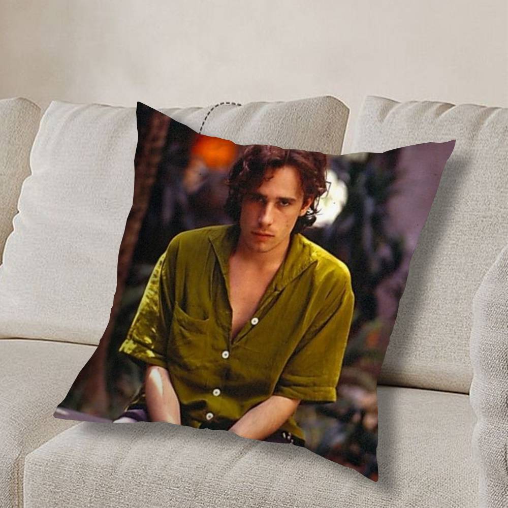 J-Jeff Buckley Grace COOL Pillow Case Anti-dustmite Pillowcase Invisible zipper silky short plush Sofa cushion cover