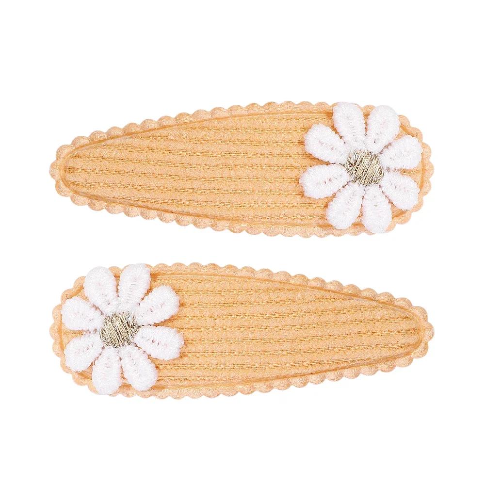 2 Stück Niedliche Baby Mädchen Haarspangen Gänseblümchen Blume Kinder Haarnadeln Prinzessin Haarspange Kind Haarschmuck Frühling Koreanischer Stil Haarklammern