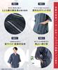 Jinbei Estivo Giapponese Giorno Plus Tessuto Seersucker Liscio x [KYOETSU] da Uomo (abbigliamento tradizionale) - Regalo per Papà, Taglie, Elegante, Cotone, (L, 7. Nero)