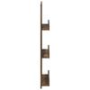 Magazine Rack Smoked Oak 43 x 11 x 102 cm Engineered Wood