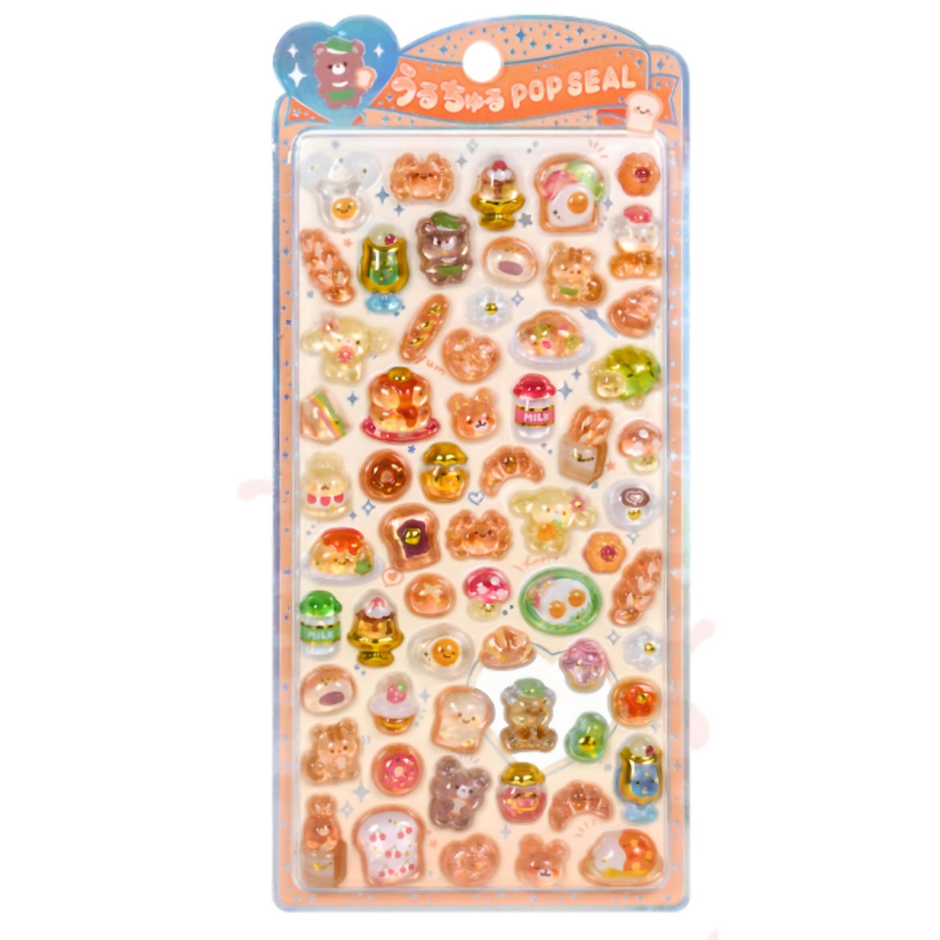 

3D рельефные мультяшные животные, хрустальные наклейки для детских чехлов для телефонов