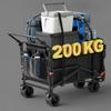 Wagon-Lounger Portable Reclining Beach Cart Versatile for Camping, Park, Campers