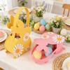 2026 Osterhase Korb, Weiche Filz Süßigkeiten Tragetasche & Geschenklagerung, Kinder Osterparty Dekoration & Eiersuche Spiel Requisiten Geschenktaschen