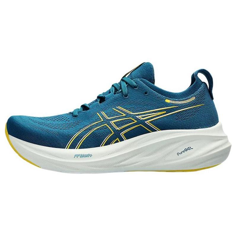 

ASICS Gel Nimbus 26 Evening Teal Light Mustard Sneakers 1011B794-402 40.5