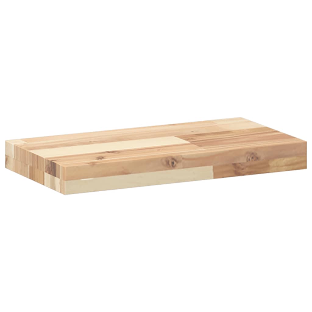 Vidaxl Półki Ścienne, 3 Szt., 40X20X4 Cm, Surowe Lite Drewno Akacjowe