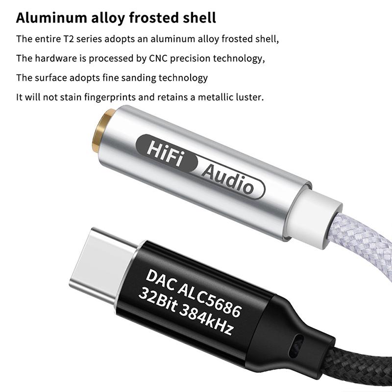 Type C To 3.5Mm Hifi Dac Headphone Amplifier Cx31993 Chip Usb C Audio Decoder Amp Adapter Dac Amplifier For Iphone 16/Android