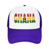 Ghana  Sun Hats  Streetwear UnisexTeens Mesh Trucker Hat Wholesale Custom DIY Running Hippie Snapback Cap Gift Idea