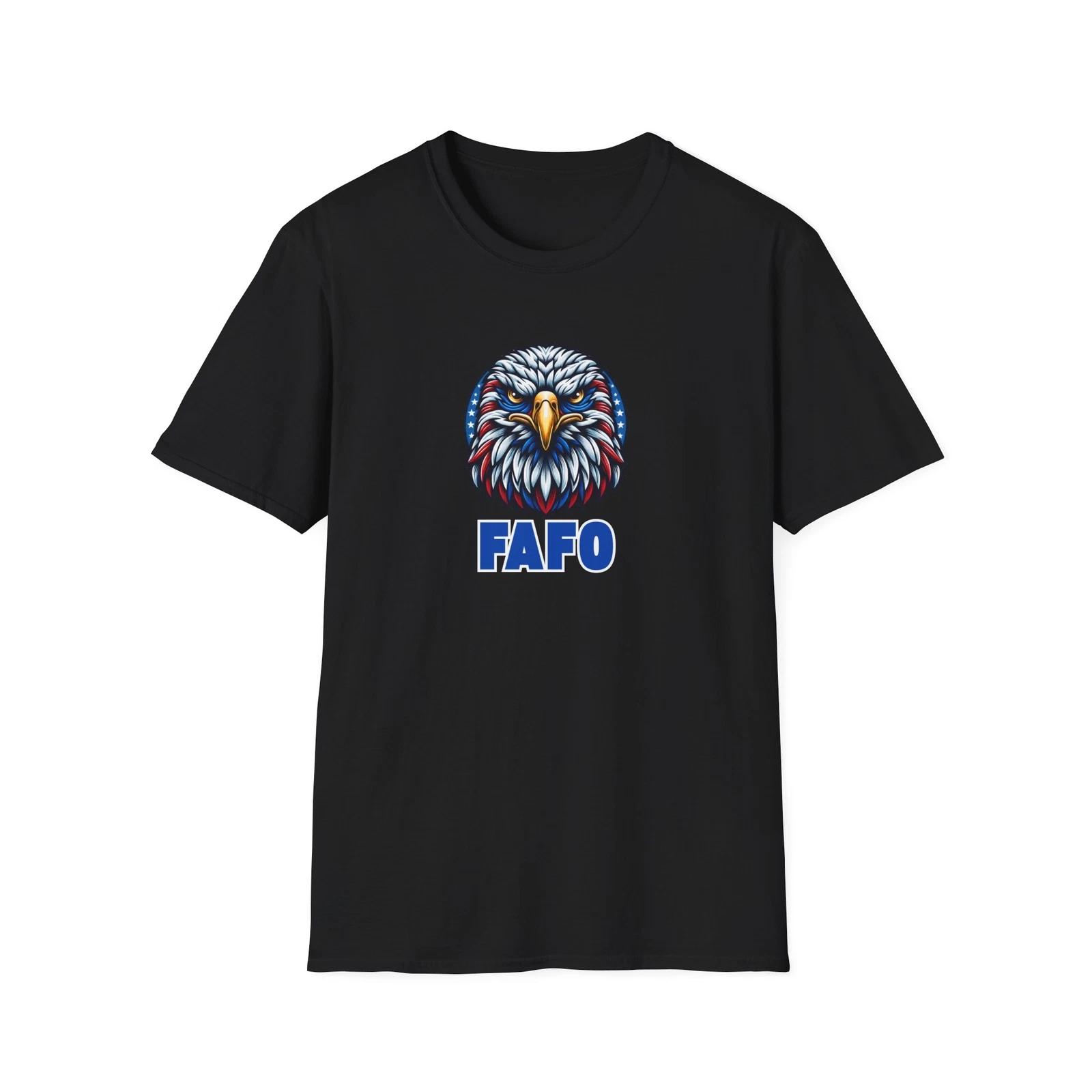 FAFO Eagle Graphic T-Shirt, Unisex Tee, Gift for, USA, Patriotic, M