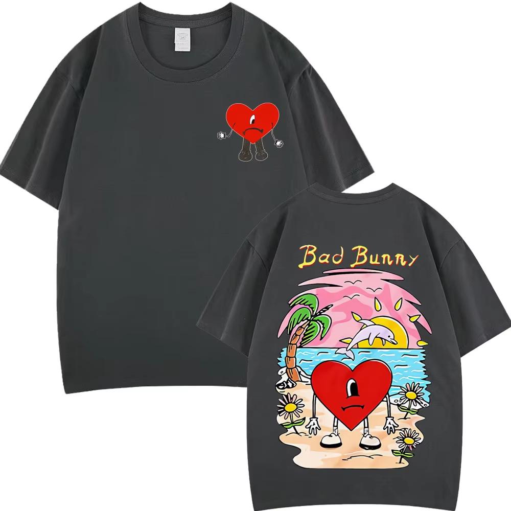 Bad Bunny Un Verano Sin Ti Graphic T-shirts Men Women Cotton Fashion Printed T-Shirts Summer Loose T-shirts