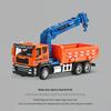 Alloy Dump Truck Flat Trailer Fuel Tank Car Model Removable Engineering Transport Container Lorry Vehicle Toy For Boy
