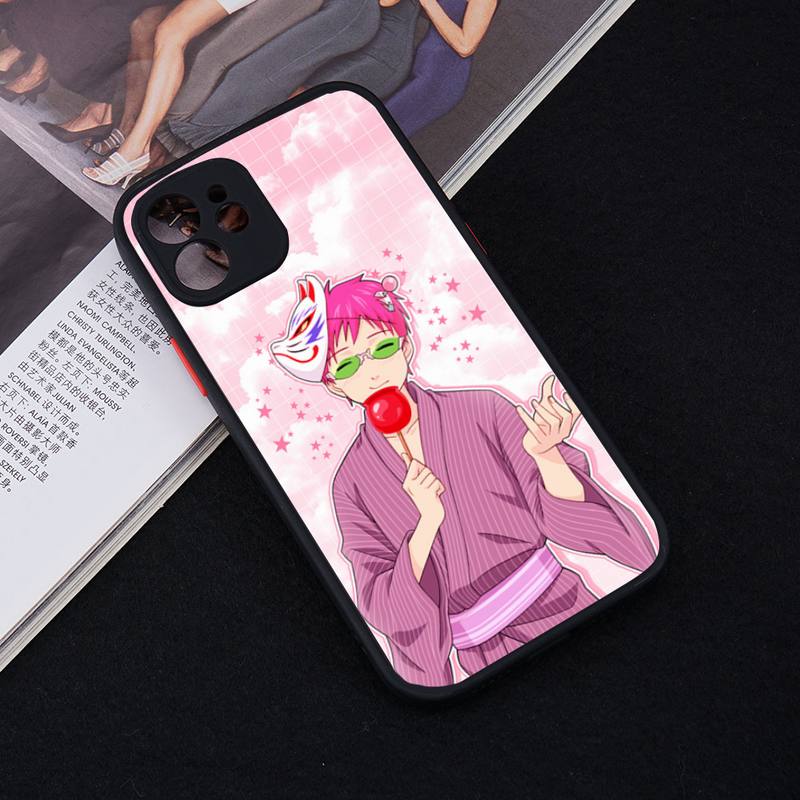 

Матовый прозрачный чехол для телефона The Disasterous Life Saiki Kusuo для iphone 7 8 11 12 13 plus mini x xs xr pro max iphone 13 mini