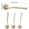 2pcs Anti Slip Long Handle Bath Brush 3-in-1 Massage Bath Brush  Household Shower