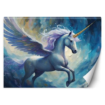 Wallpaper Blue Unicorn