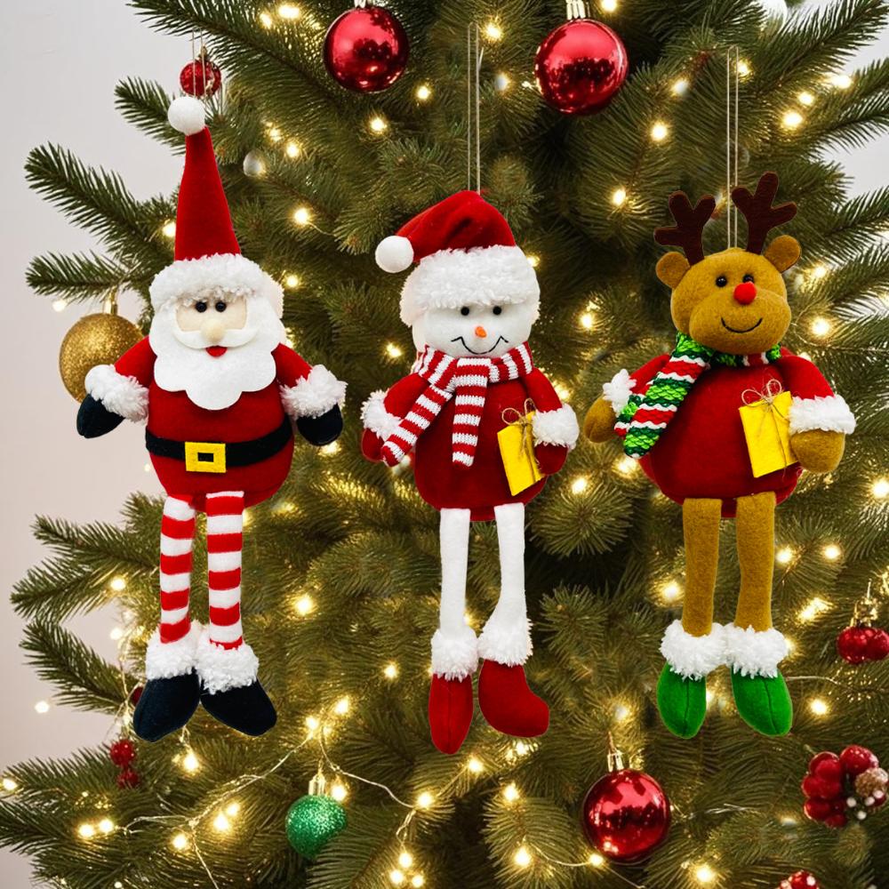 New cross-border Santa Claus snowman reindeer pendant creative Christmas tree decoration Christmas decoration supplies