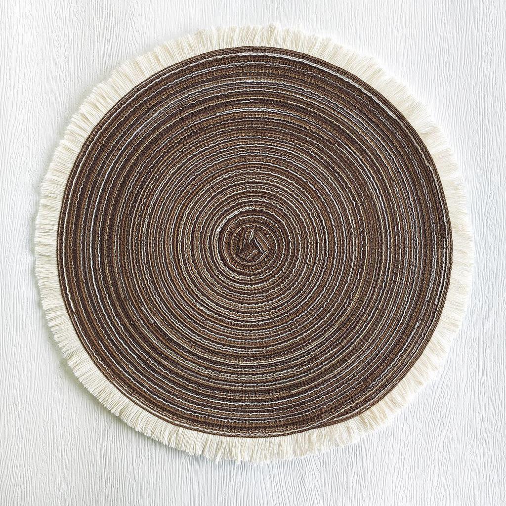 Nordic Cotton Yarn Tassel Placemat - Heat Insulation Table Mat Coaster