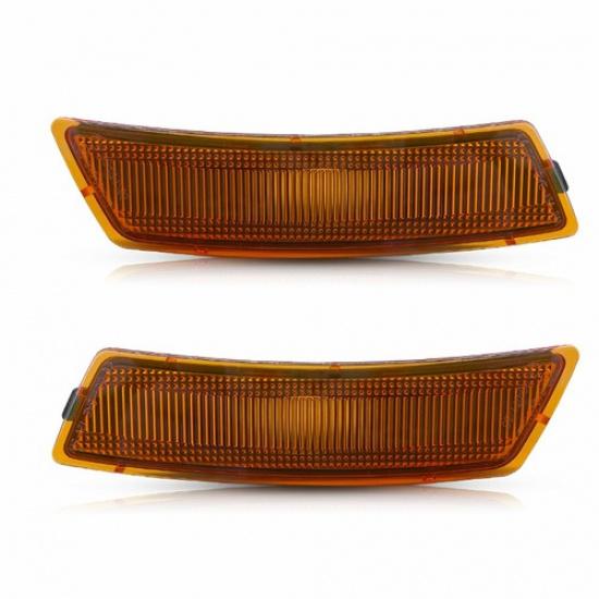 For 2018-23 Tiguan Volkswagen Amber Lens Front Fender Side Marker Light Housings