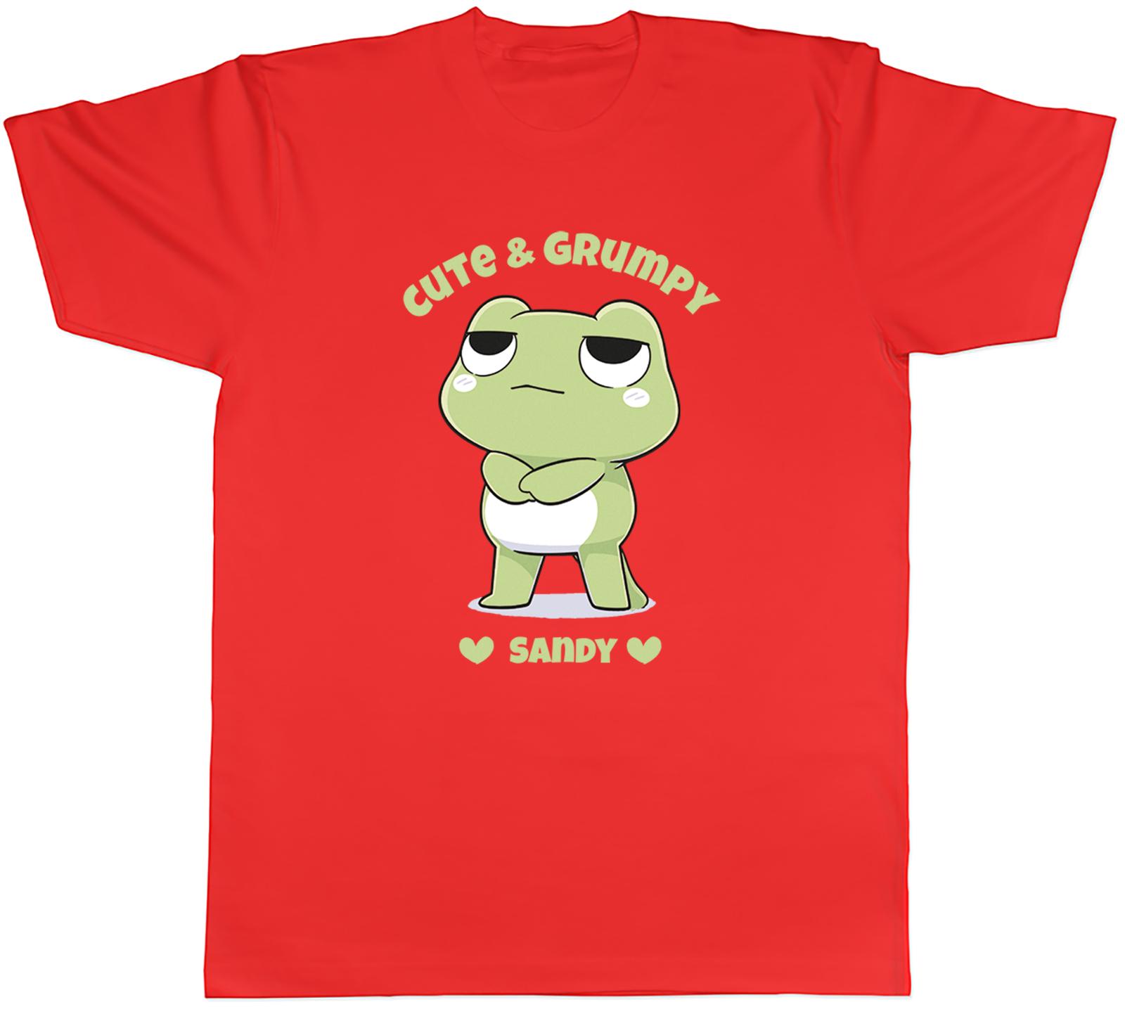Personalised Frog Cute Grumpy Unisexs TShirt Pet Funny Tee Gift S
