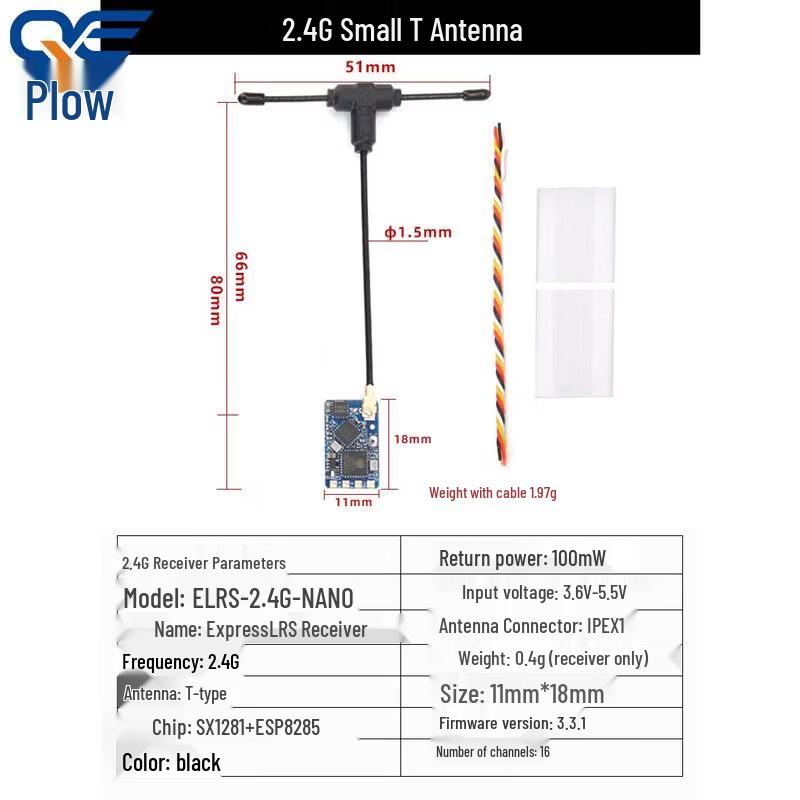 BAYCK ELRS 2.4G Receiver for FPV Drones & RC Aircraft