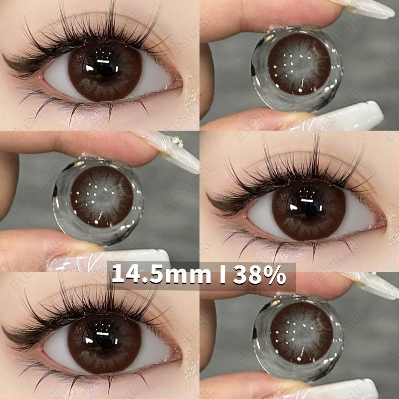 Контактные линзы цвета Eyeshare для глаз Красота Цветные линзы для глаз Линзы черного цвета шоколада Натуральные контактные линзы Красота макияжа